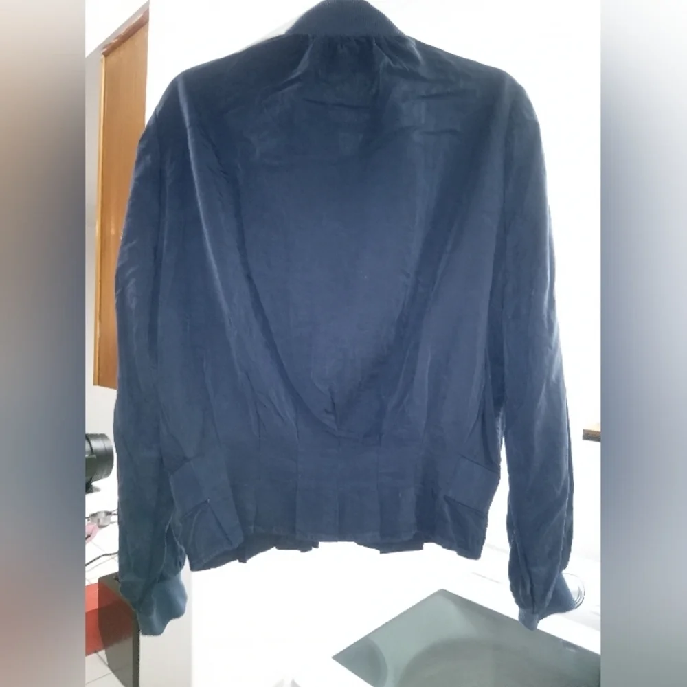 KUT From The Kloth Navy Bomber Lyocell Jacket small